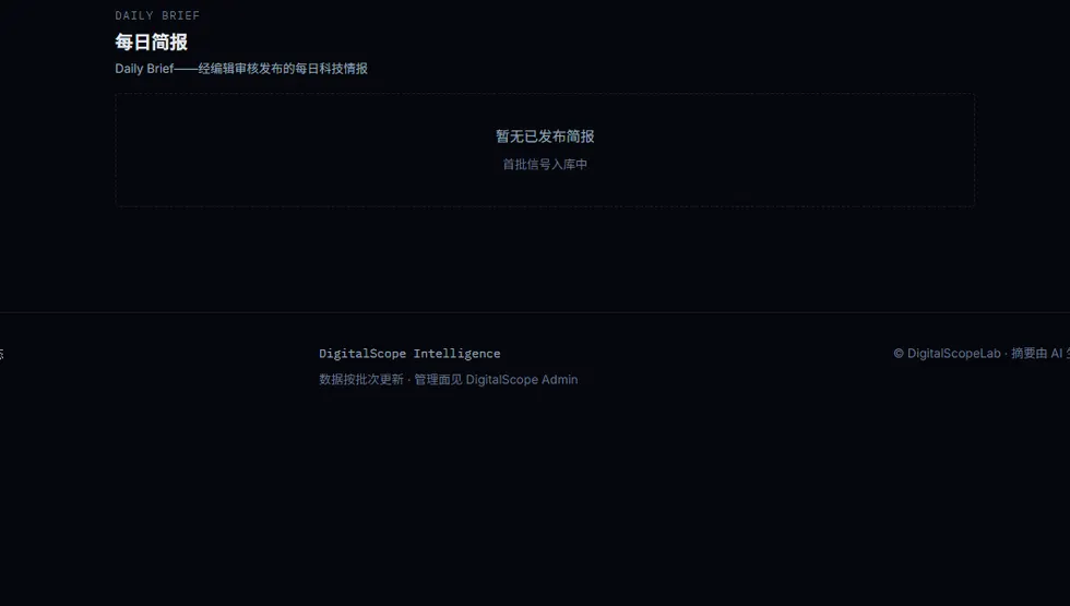 Intelligence 每日简报实录：标题段落与判断要点